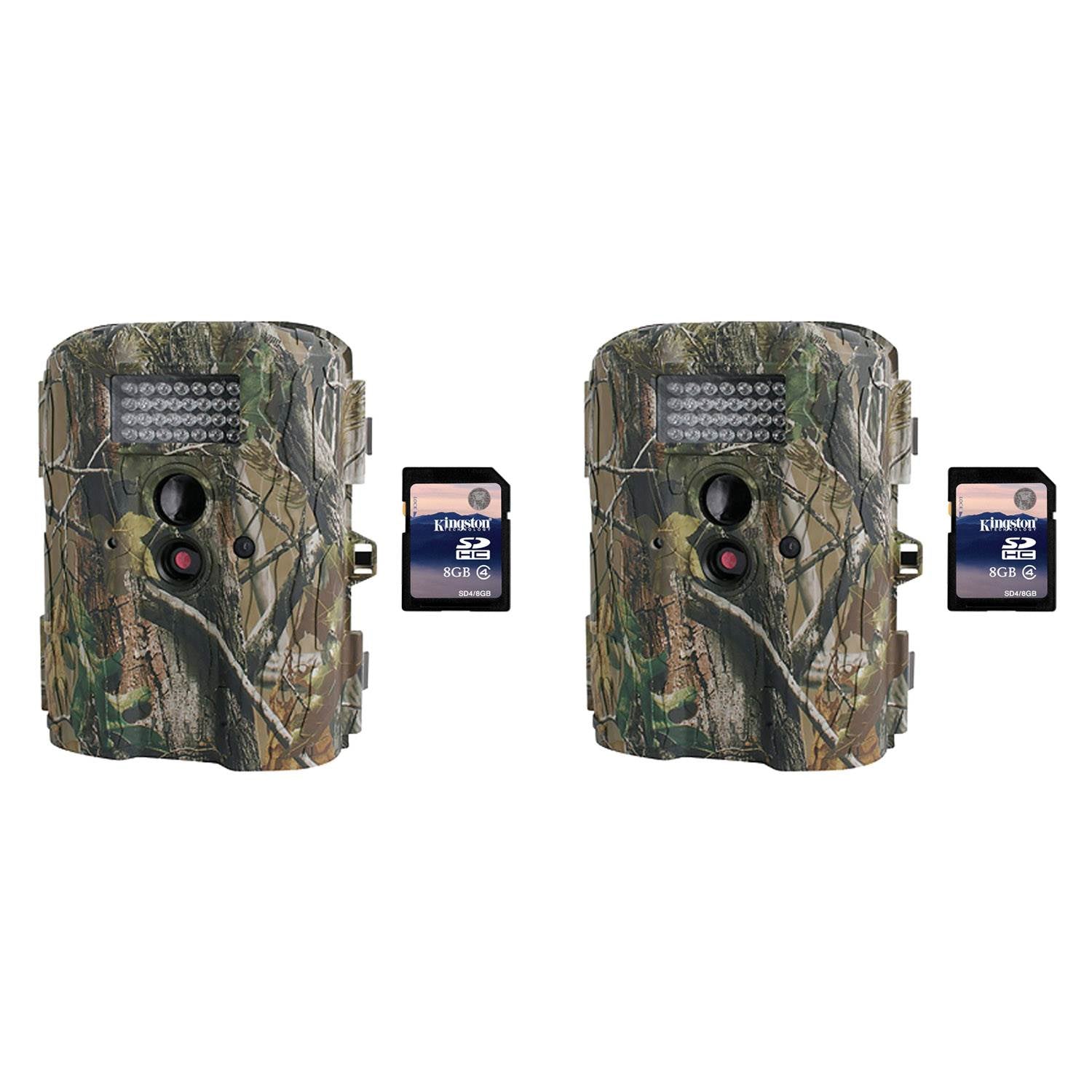 Moultrie I-35 4.0MP Game Trail Camera, 2 Pack + SD Card (Certified Refurbished)