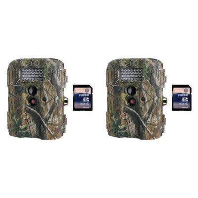 Moultrie I-35 4.0MP Game Trail Camera, 2 Pack + SD Card (Certified Refurbished)