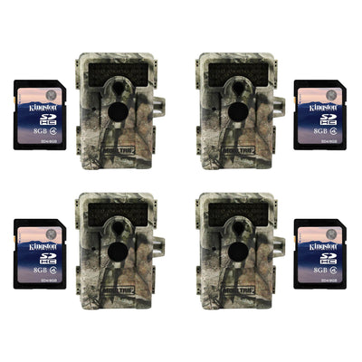 Moultrie M-990i Mini Game Camera, 4 Pack with SD Cards (Certified Refurbished)