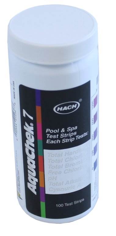 AquaChek Silver 7-Way 100 Count Pool And Spa Chlorine/pH Test Strips (4 Pack)