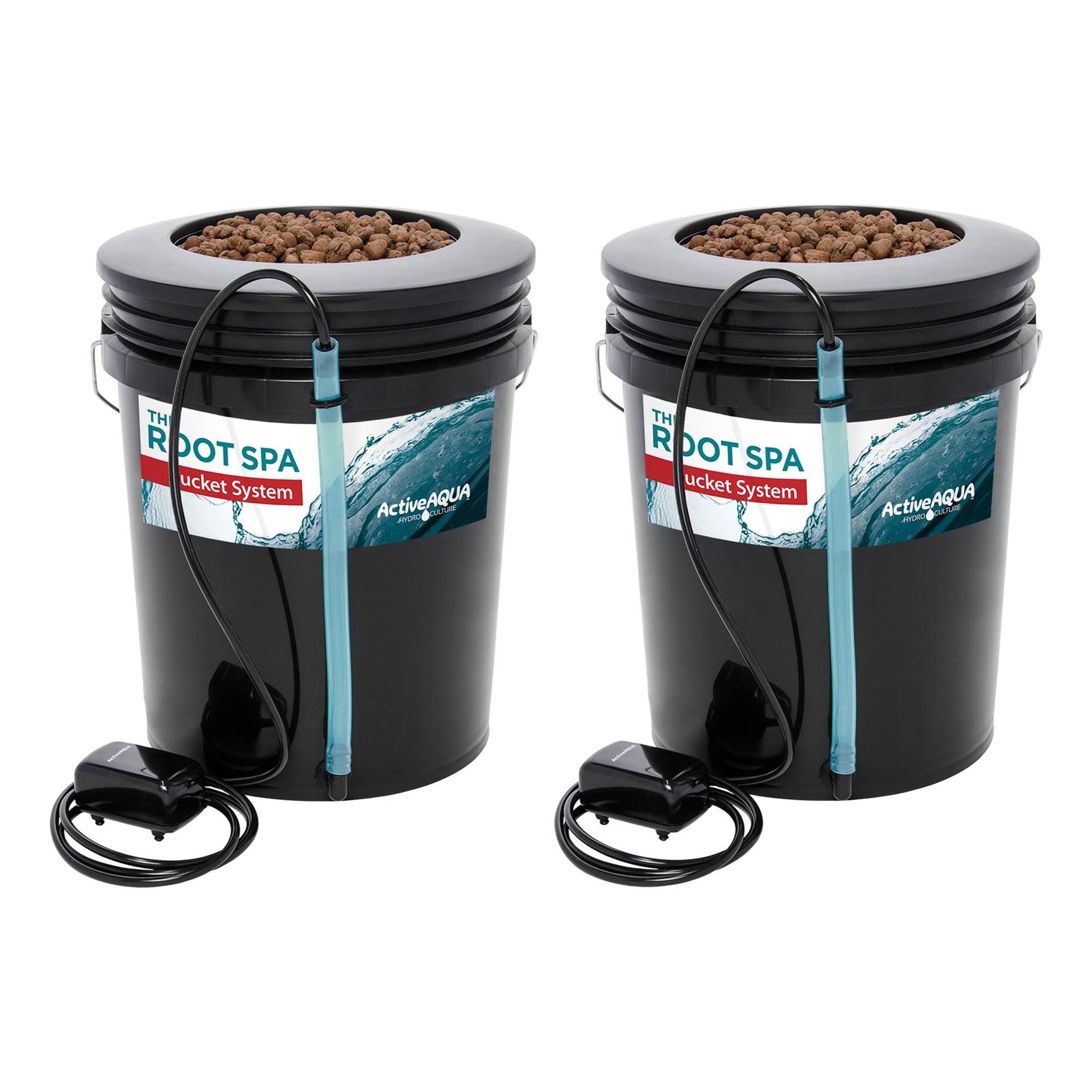 Active Aqua RS5GALSYS Root Spa 5-Gal Bucket Deep Water Culture System (2 Pack) - VMInnovations