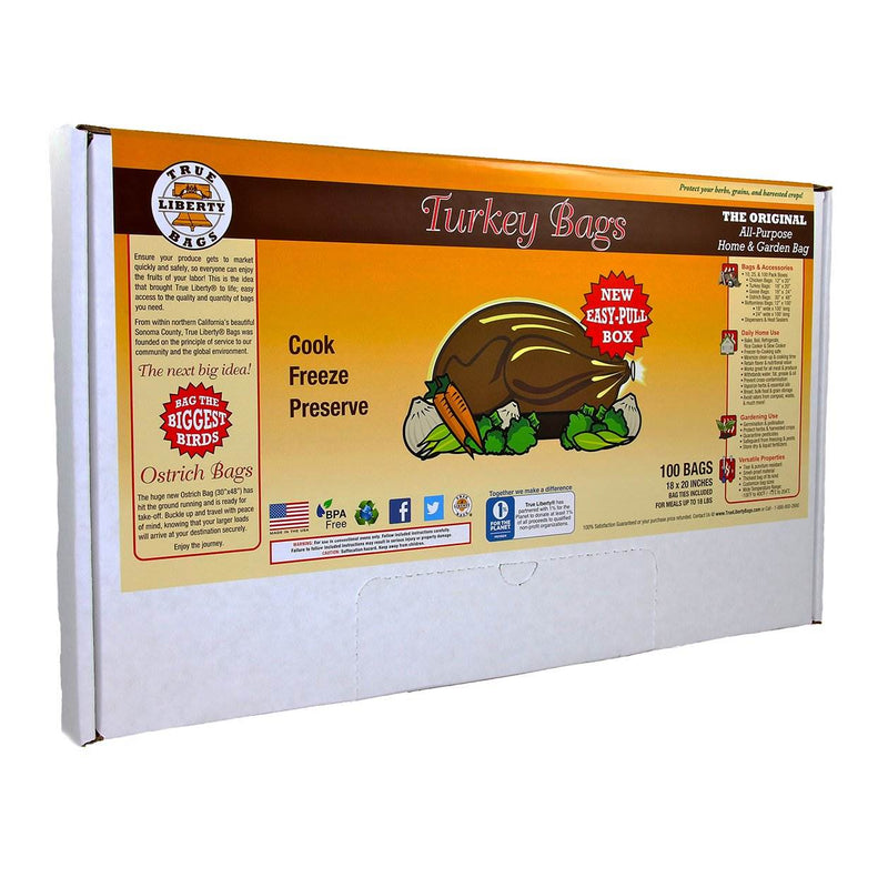 True Liberty 18” x 20” Commercial Preservation Turkey Bags, 3 Gal, 100 Pack x 4
