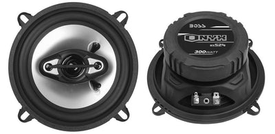 2) Boss NX524 5.25" 300W + 2) NX654 6.5" 400W 4-Way Car Audio Coaxial Speakers