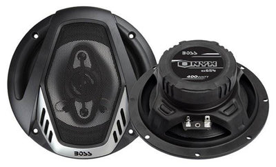 2) Boss NX654 6.5" 400W + 2) NX694 6x9" 800W 4-Way Car Audio Coaxial Speakers