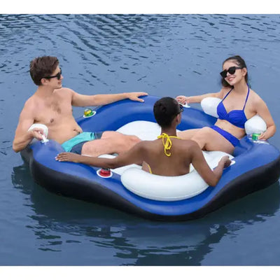 Bestway 3-Person Floating Water Island Lounge Raft With Open Bottom | 43111E