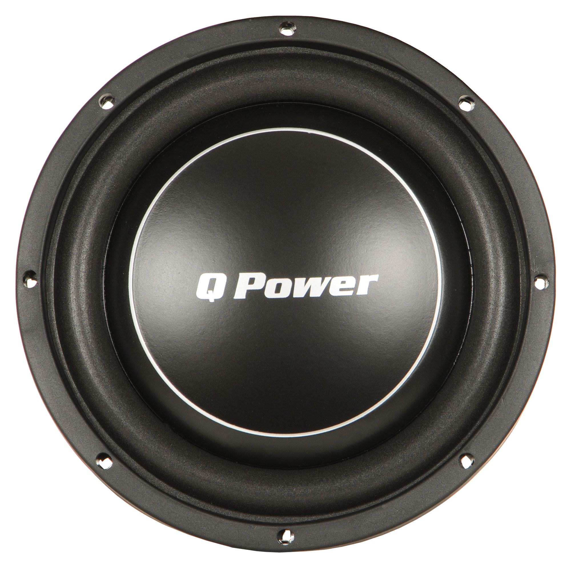Q Power Deluxe 12" Shallow Mount 1200W Flat Car Subwoofer, 2 Pack | QPF12-FLAT