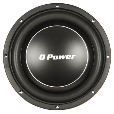 Q Power Deluxe 12" Shallow Mount 1200W Flat Car Subwoofer, 2 Pack | QPF12-FLAT