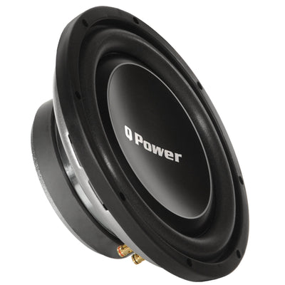 Q Power Deluxe 12" Shallow Mount 1200W Flat Car Subwoofer, 2 Pack | QPF12-FLAT