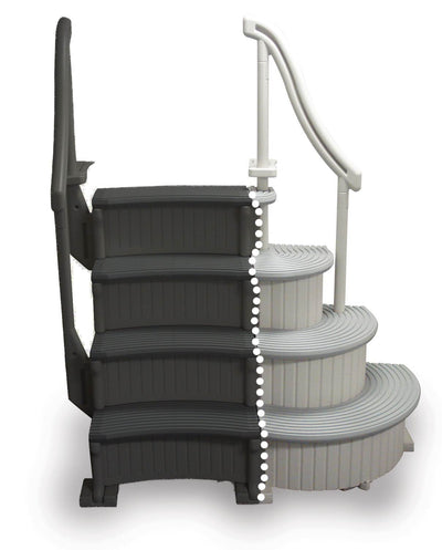 Confer Above Ground Pool Entry Step+ Add-on Steps + Protective Mat + Weight Bags