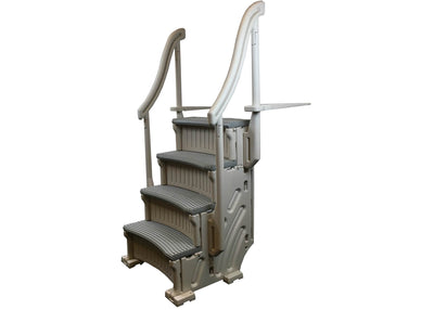 Confer Above Ground Pool Entry Step+ Add-on Steps + Protective Mat + Weight Bags