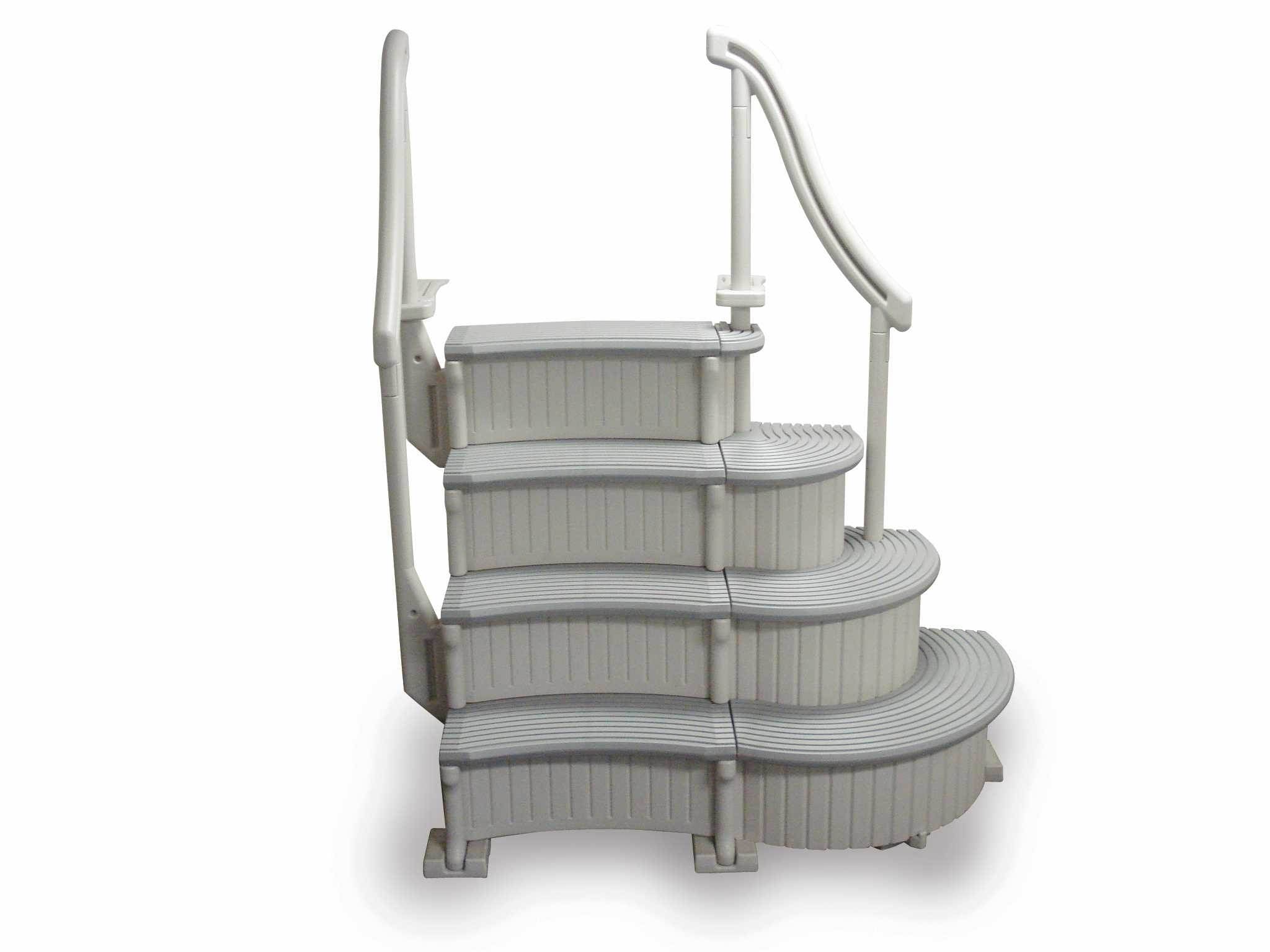 Confer Above Ground Pool Entry Step+ Add-on Steps + Protective Mat + Weight Bags