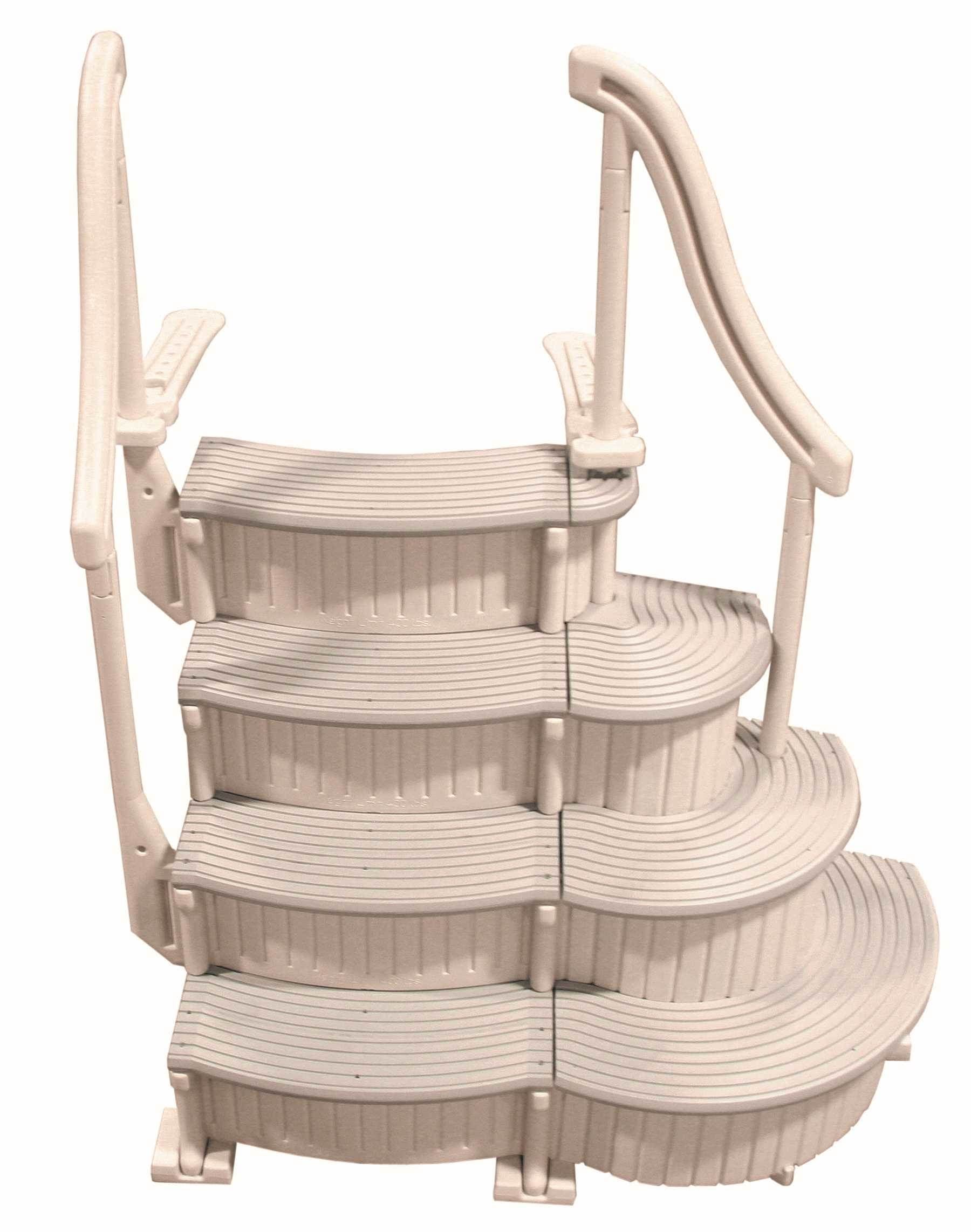 Confer Above Ground Pool Entry Step+ Add-on Steps + Protective Mat + Weight Bags