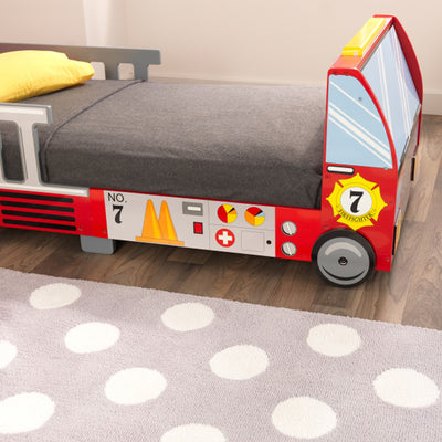 KidKraft Fire Truck Kids & Toddler Cot/Bed
