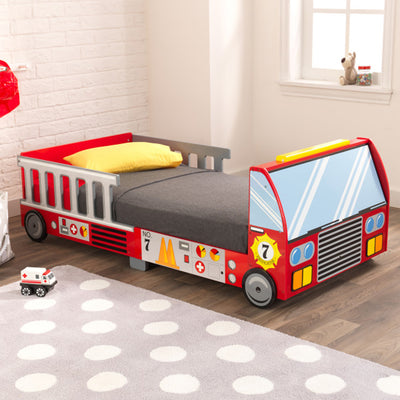 KidKraft Fire Truck Kids & Toddler Cot/Bed