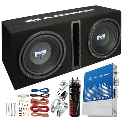 MTX Magnum MB210SP 10" 1200W Subwoofer System w/ Wiring Kit + Digital Capacitor