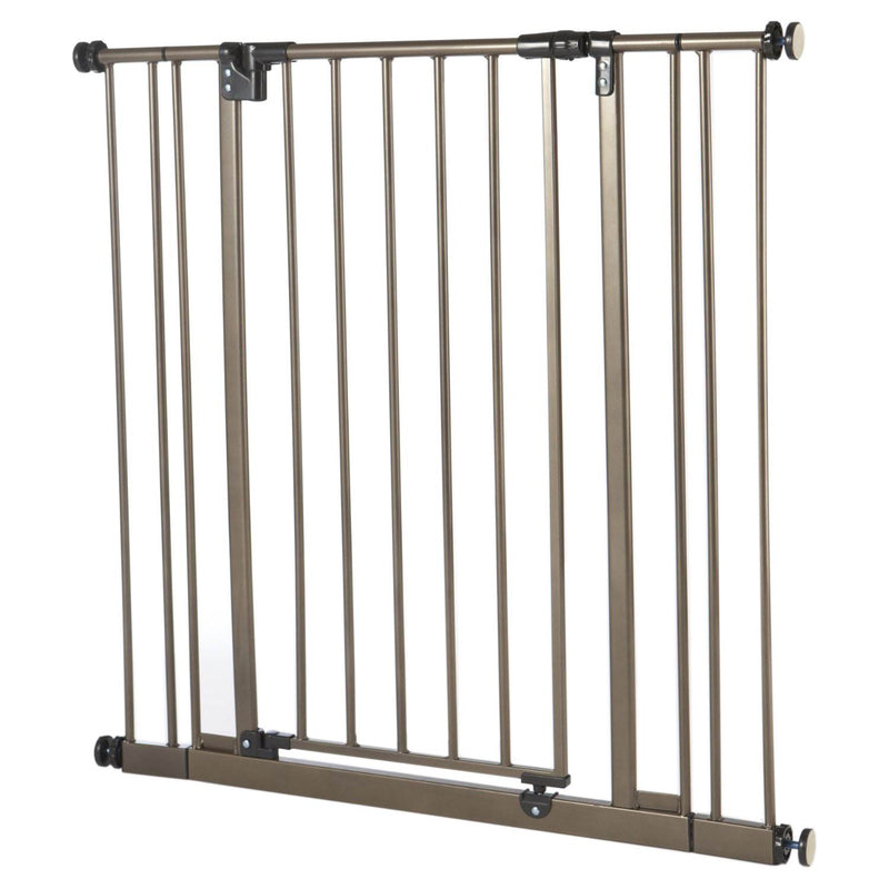 North States Extra Tall Easy Close Child/Pet Gate, Bronze (Open Box)