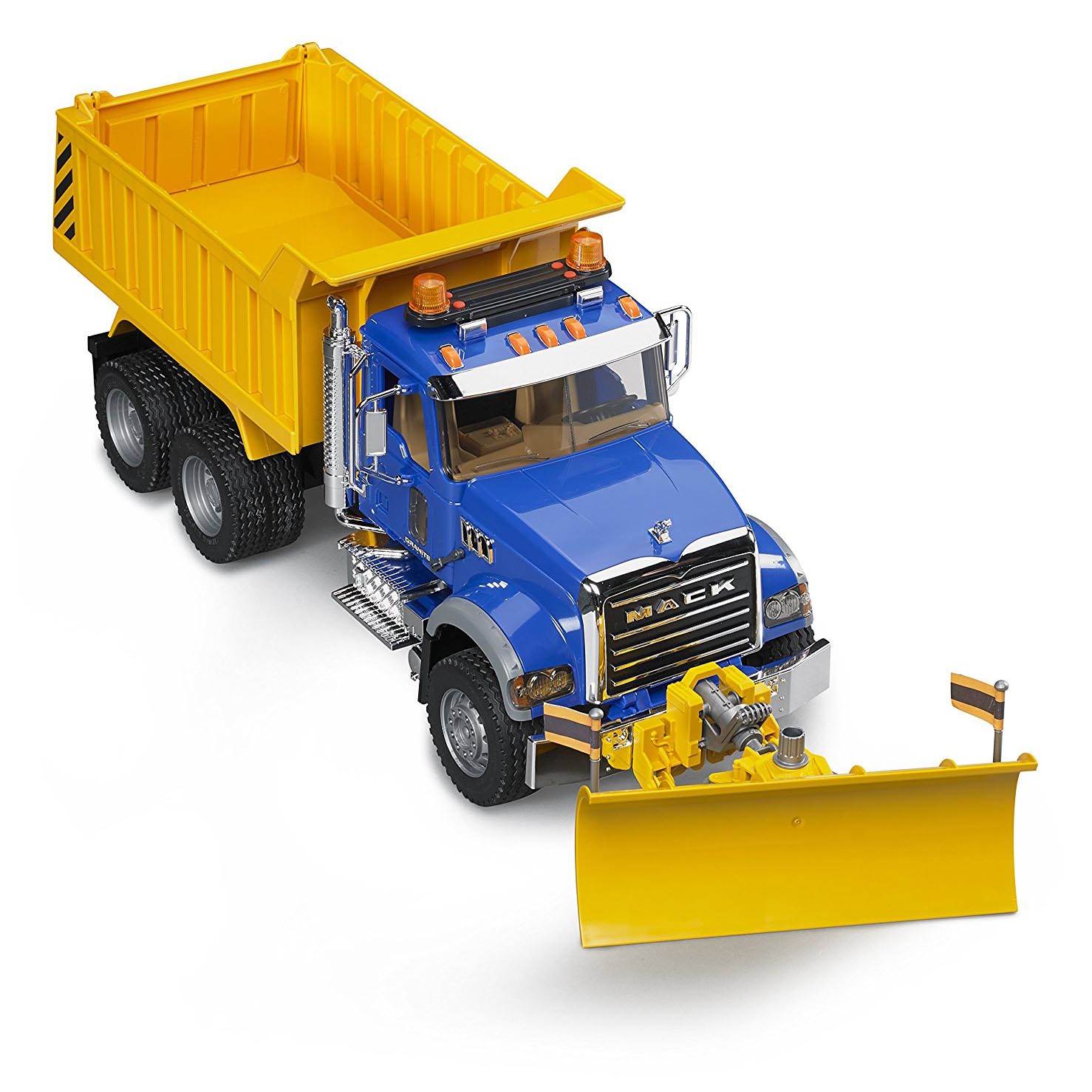 Bruder Toys Mack Granite 1:16 Play Snow Plow Dump Truck (Open Box)