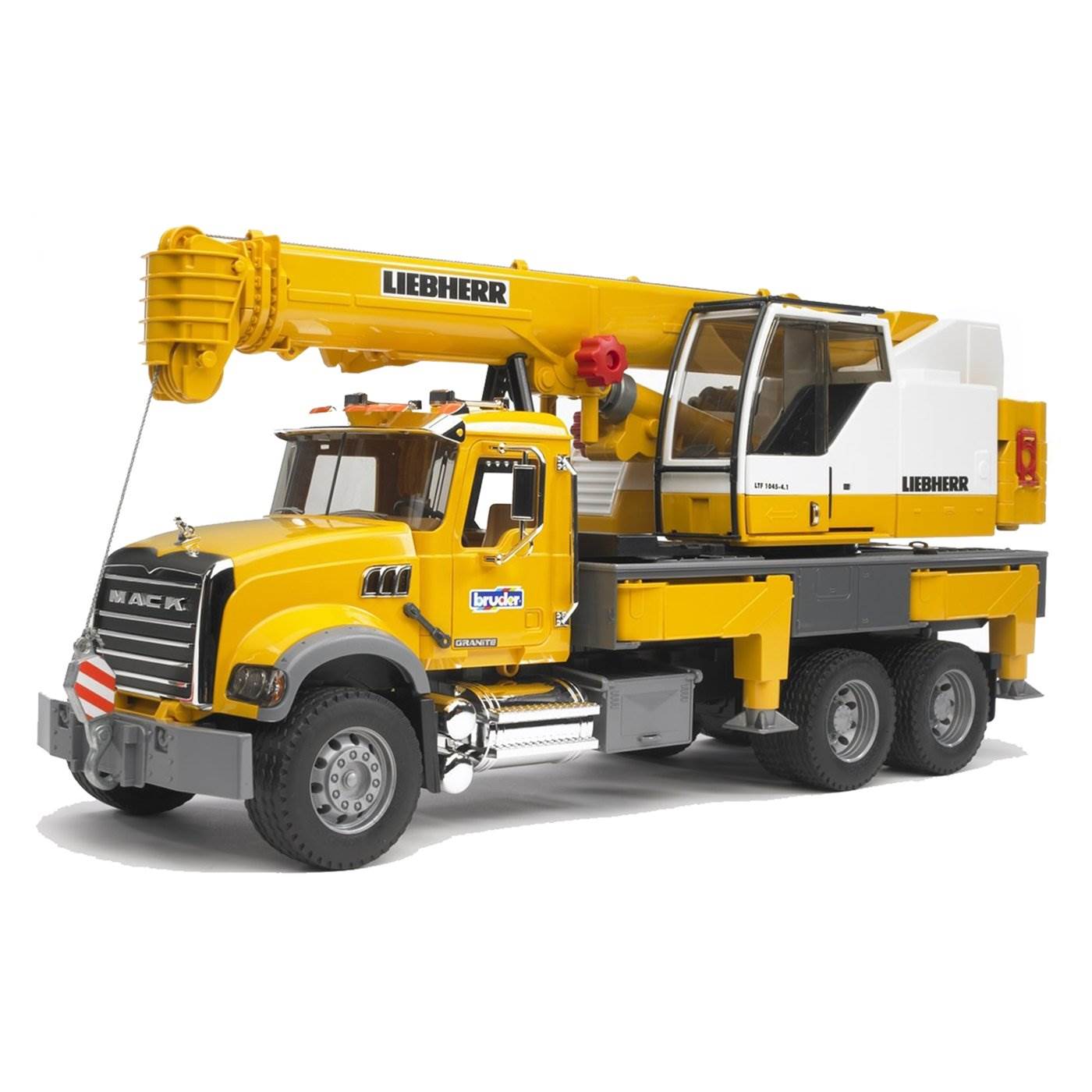 Bruder Toys Mack Granite Scale 1:16 Functional Toy Crane Truck (Damaged)
