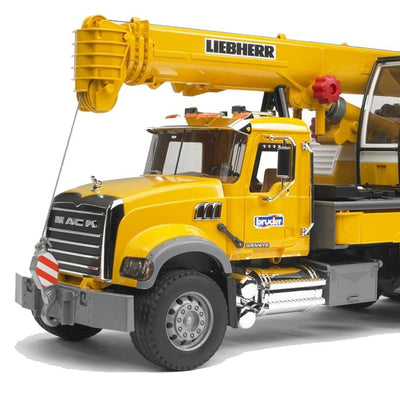 Bruder Toys Mack Granite Scale 1:16 Functional Toy Crane Truck (Damaged)