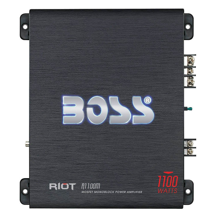 Boss 1200W Subwoofer, Q Power Truck Enclosure, 1100W Amplifier & Wires - VMInnovations