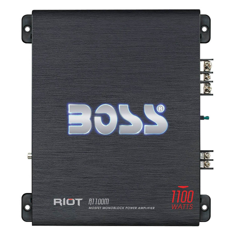 Boss 1200W Subwoofer, Q Power Truck Enclosure, 1100W Amplifier & Wires