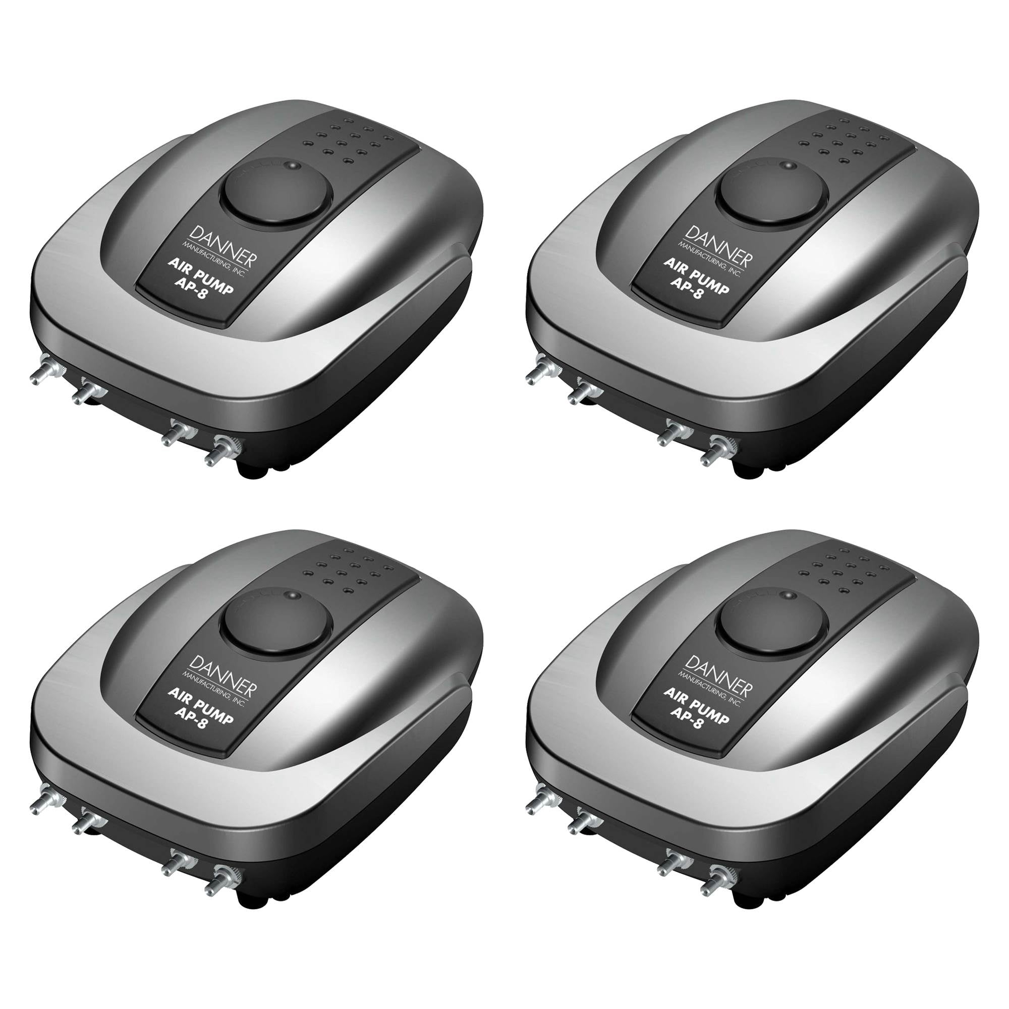 Danner Aqua-Supreme AP-8 4-Outlet Quiet Aquarium & Pond Air Pump, 4 Pack | 06408