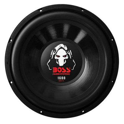 Boss Audio 12" 1600W 4 Ohm Subwoofer, Shallow Enclosure, Amplifier & Wire Kit