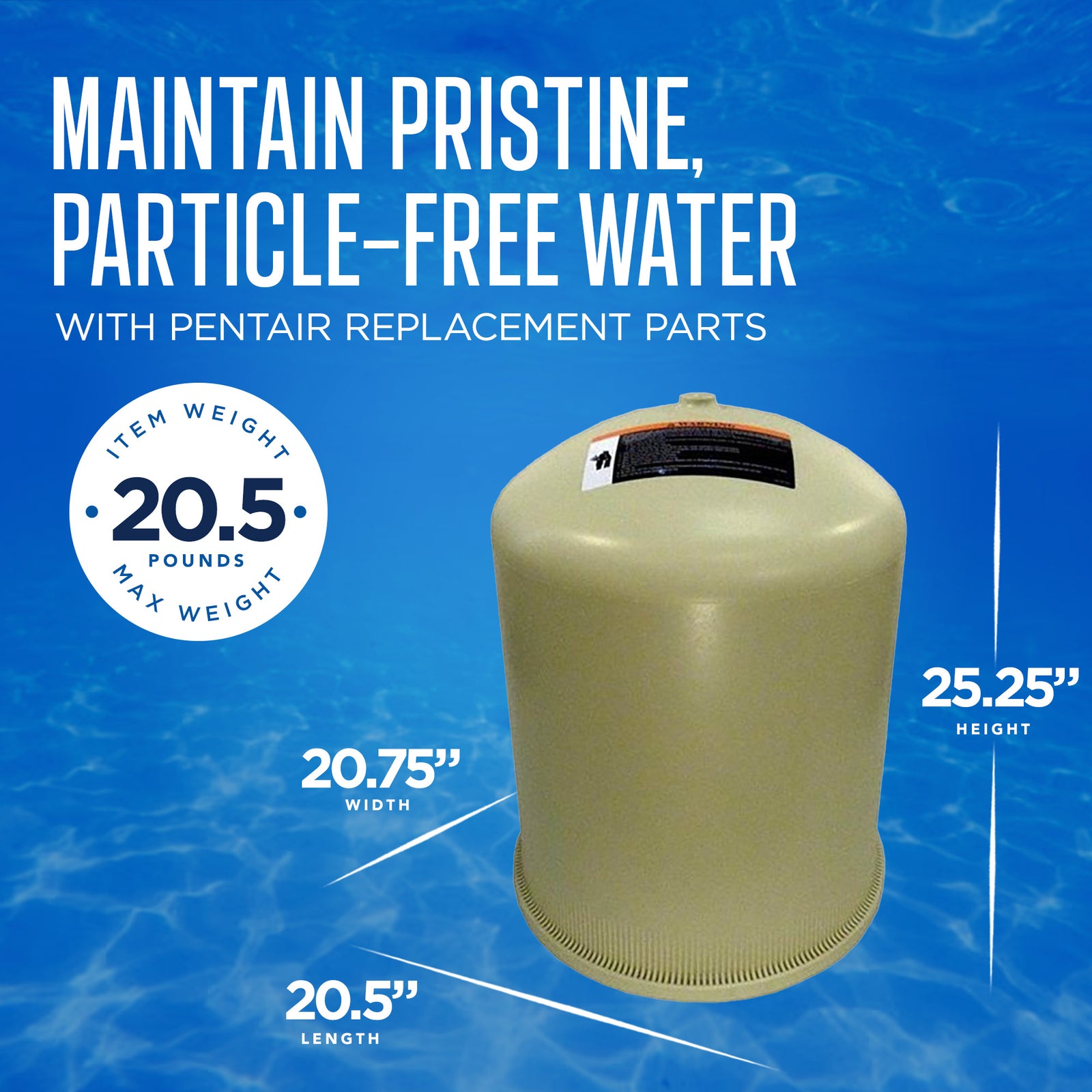 Pentair 170022 Replacement Tank Lid Assembly for 60 Sq Ft FNSP60 FNS Plus Filter - VMInnovations