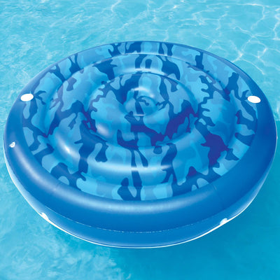 Swimline Giant Inflatable Sumo Island 3 Person Swimming Pool Float (Open Box)