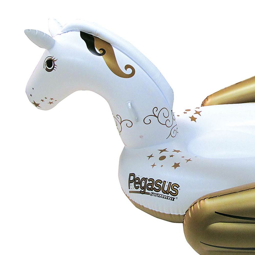 Swimline 90707 Giant Pegasus Inflatable Ride On Swimming Pool Float Lounger