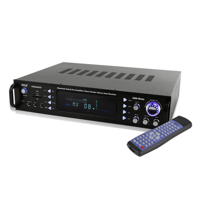 Pyle Home Theater Bluetooth Hybrid Pre-Amplifier Stereo Receiver | P2203ABTU