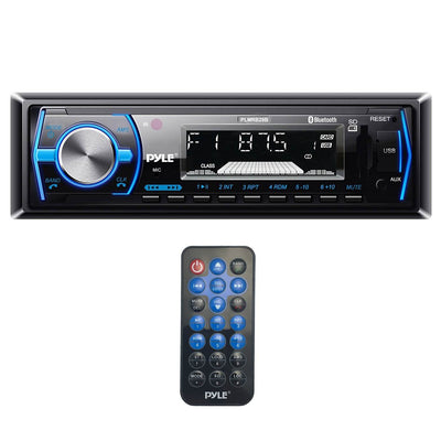 Pyle Single DIN Bluetooth In-Dash Car Audio Stereo Receiver w/ Remote | PLMRB29B
