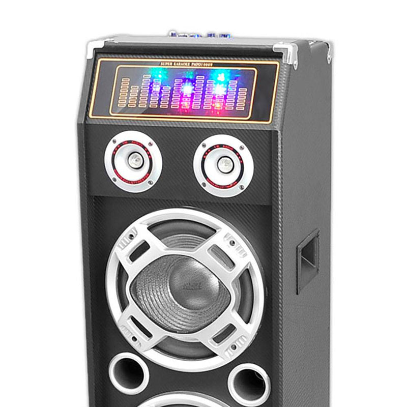Pyle Disco Jam 1000 Watt 2 Way DJ Bluetooth Speaker with LED Lights (Open Box)
