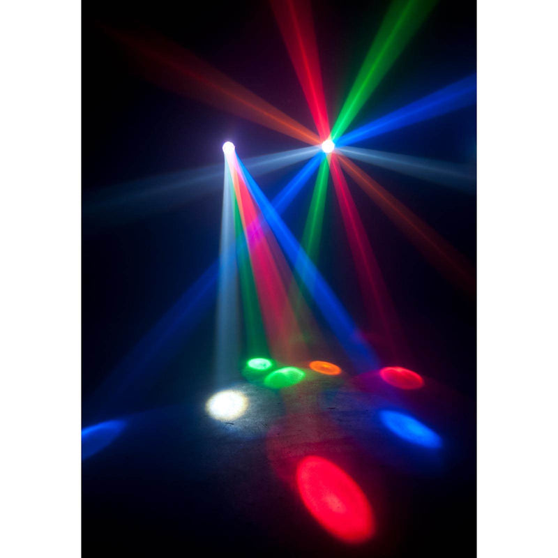 American DJ Monster Beam RGBAW LED DMX Moonflower Active Light Effect, 2 Pack