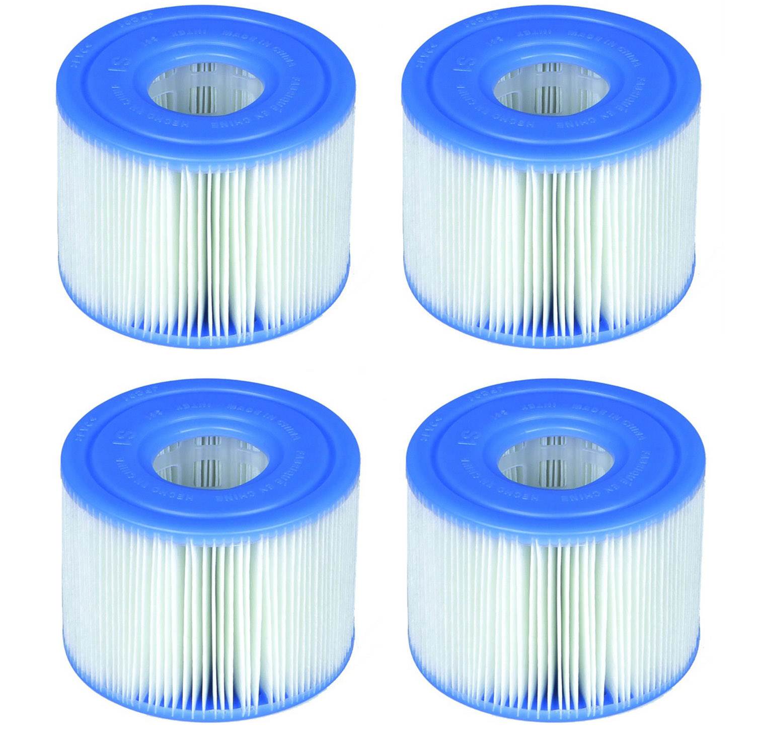 Intex 29001E PureSpa Type S1 Easy Set Pool Filter Cartridges (4 Filters) - VMInnovations