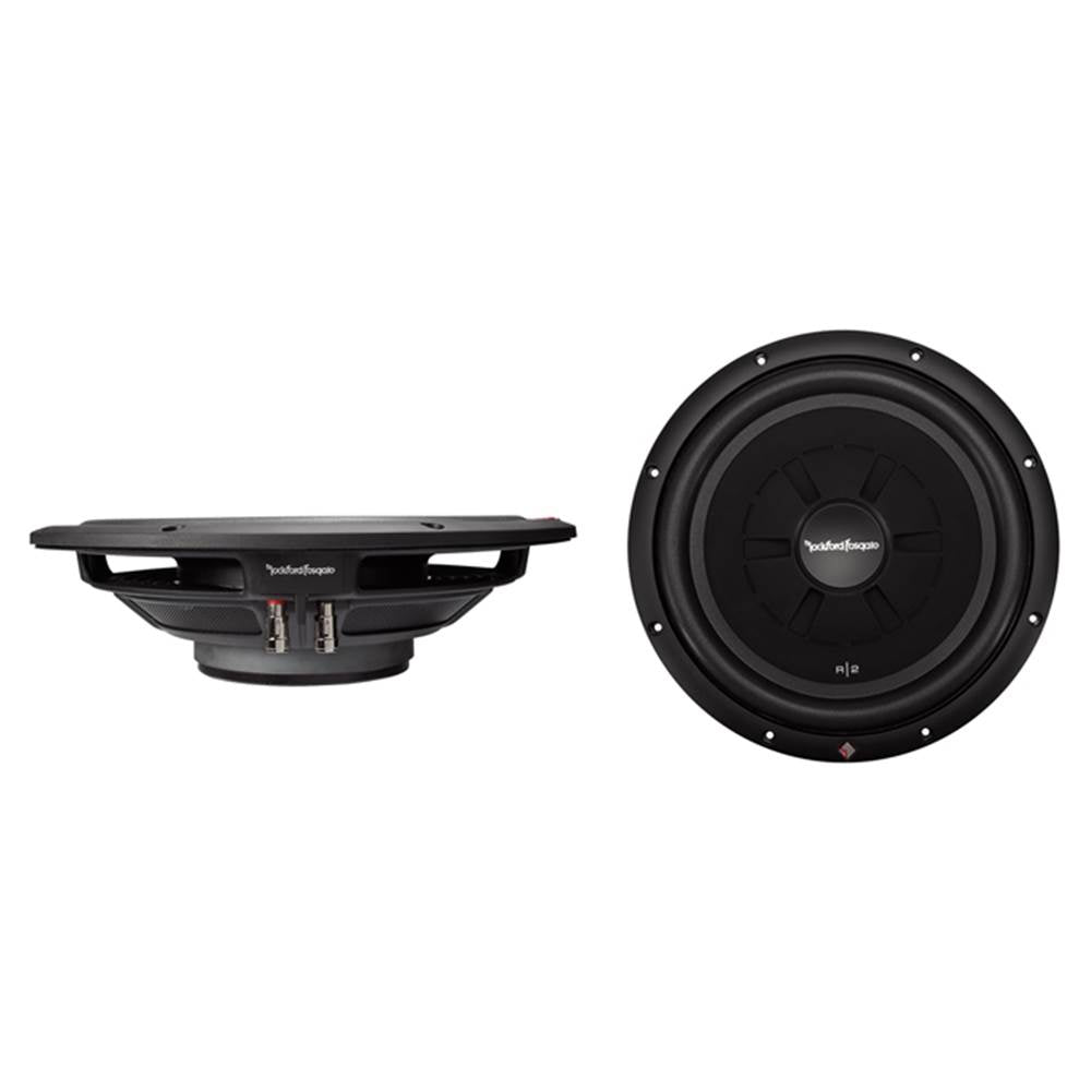 Rockford Fosgate 12" 500W Subwoofer + Shallow Enclosure + Amplifier & Wire Kit