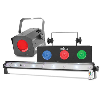 Chauvet DJ JAM Pack Silver Light Effects Package + Hurricane H700 Fog Machine