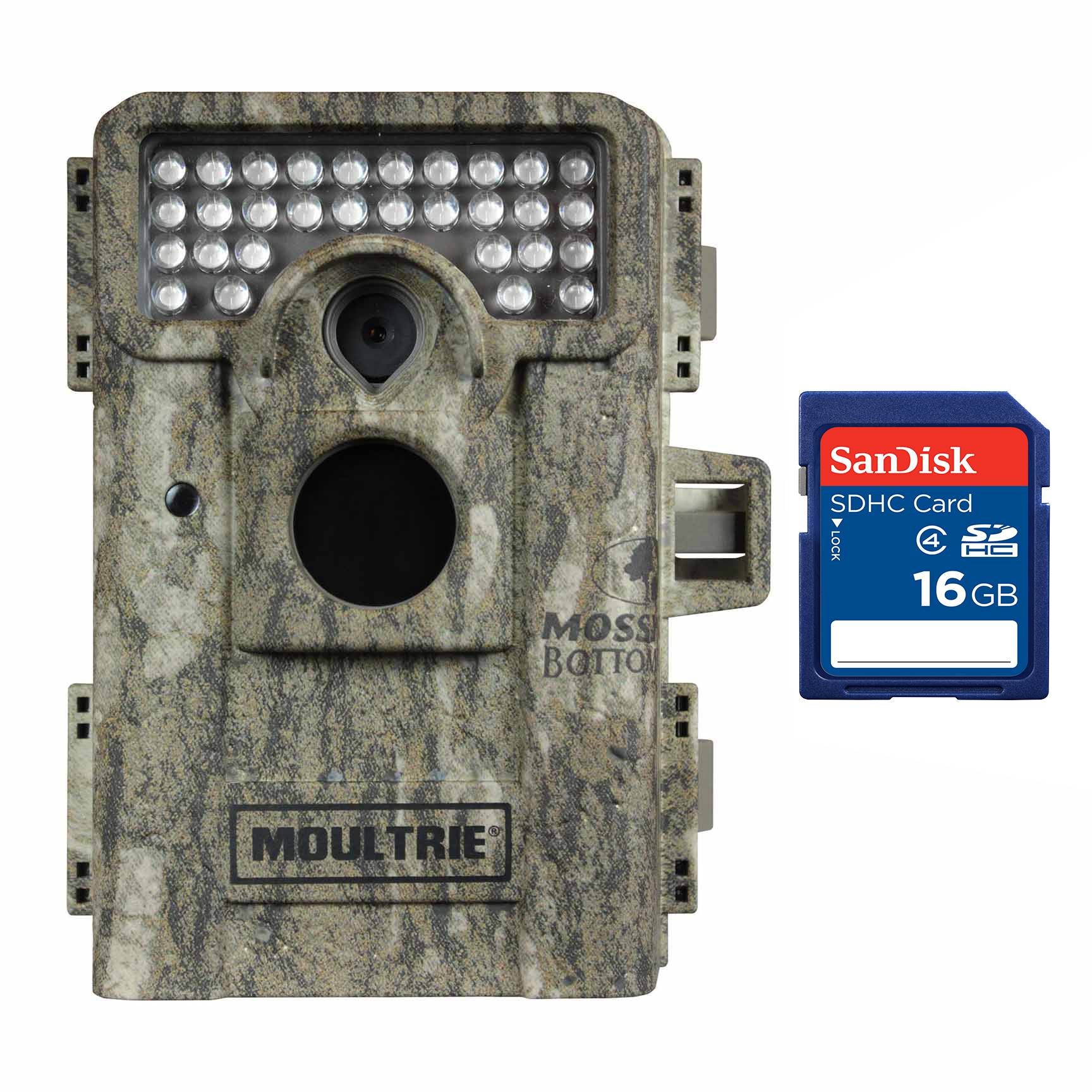 Moultrie M-880 Low Glow IR Trail Game Camera + SD Card (Certified Refurbished)