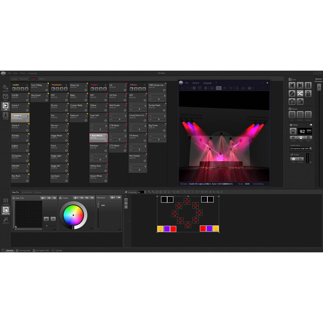 American DJ MyDMX-3.0 DMX USB Lighting Interface Control Hardware with Software