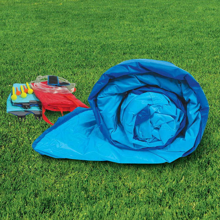 Banzai Inflatable Big Blast Splash Slide Lagoon Pool Outdoor Water Park (2 Pack)