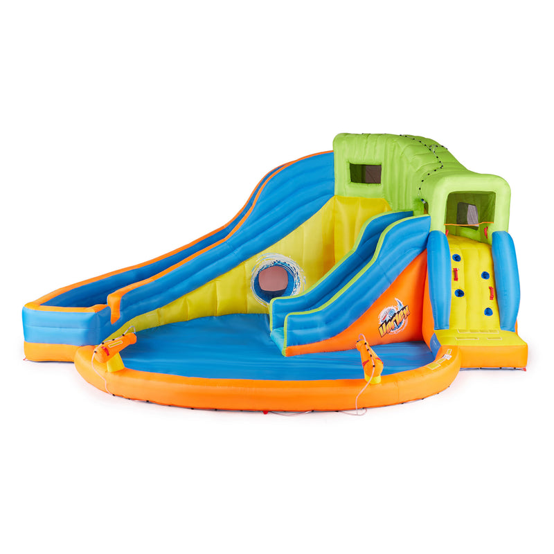 Banzai Pipeline Twist Kids Inflatable Water Pool Aqua Park & Slides (For Parts)