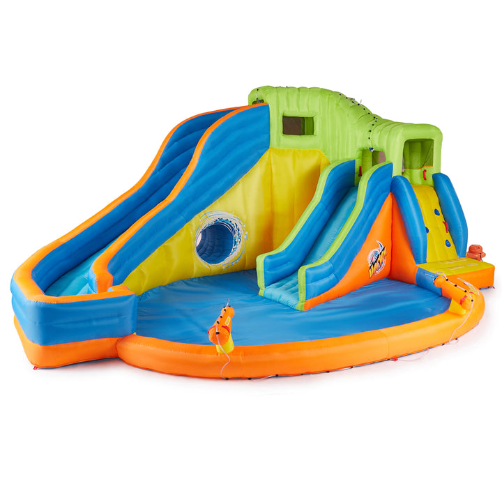 Banzai Pipeline Twist Kids Inflatable Water Pool Aqua Park & Slides (For Parts)