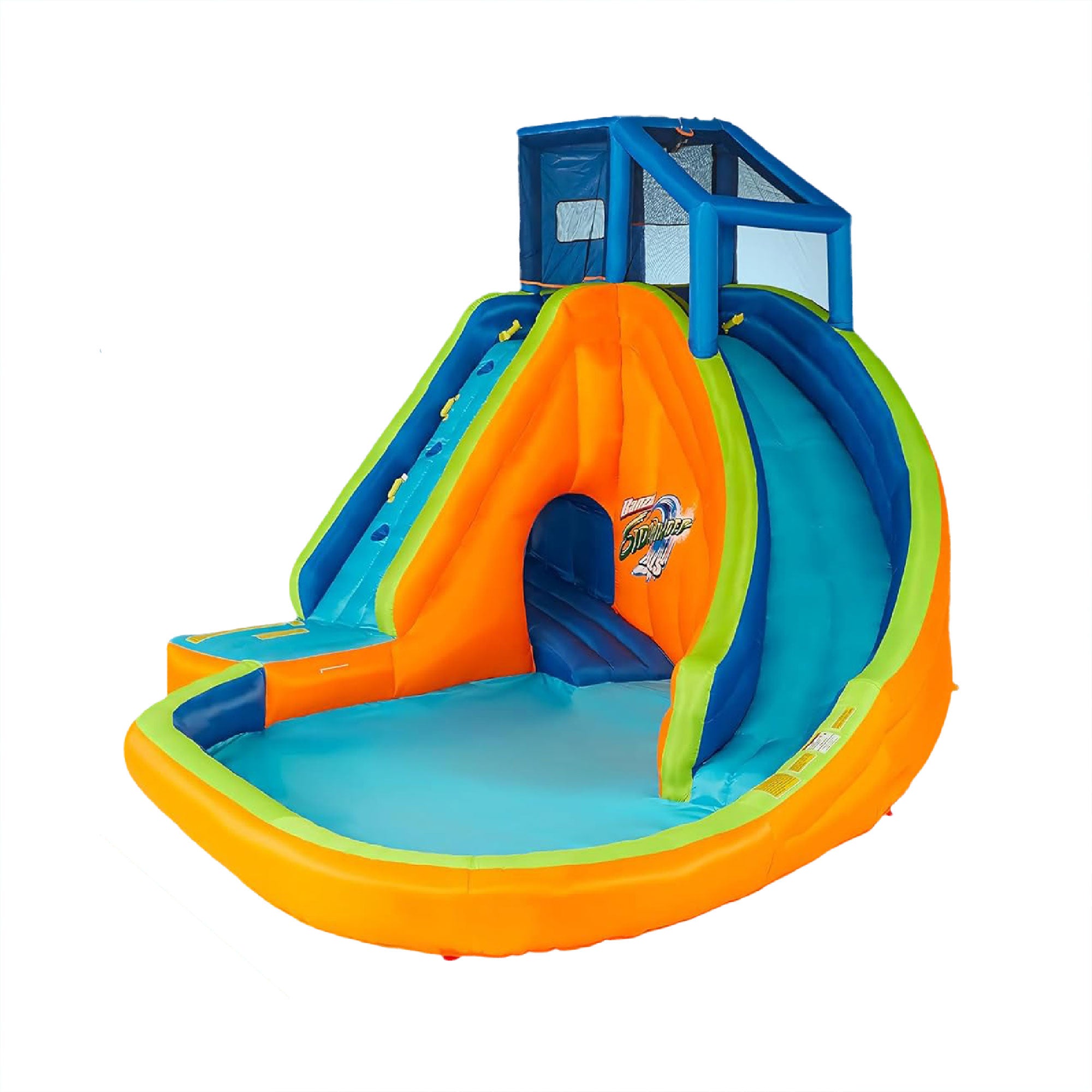 Banzai Falls Inflatable Water Park Play Pool with Slides and Blower (For Parts) - VMInnovations