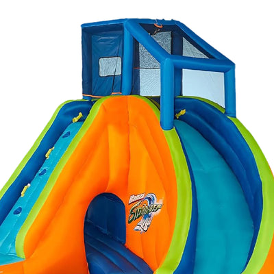 Banzai Falls Inflatable Water Park Play Pool with Slides and Blower (For Parts) - VMInnovations