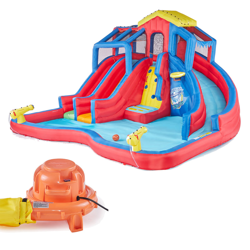 Banzai Hydro Blast Inflatable Kiddie Water Park w/ Slides & Water Cannons (Used)