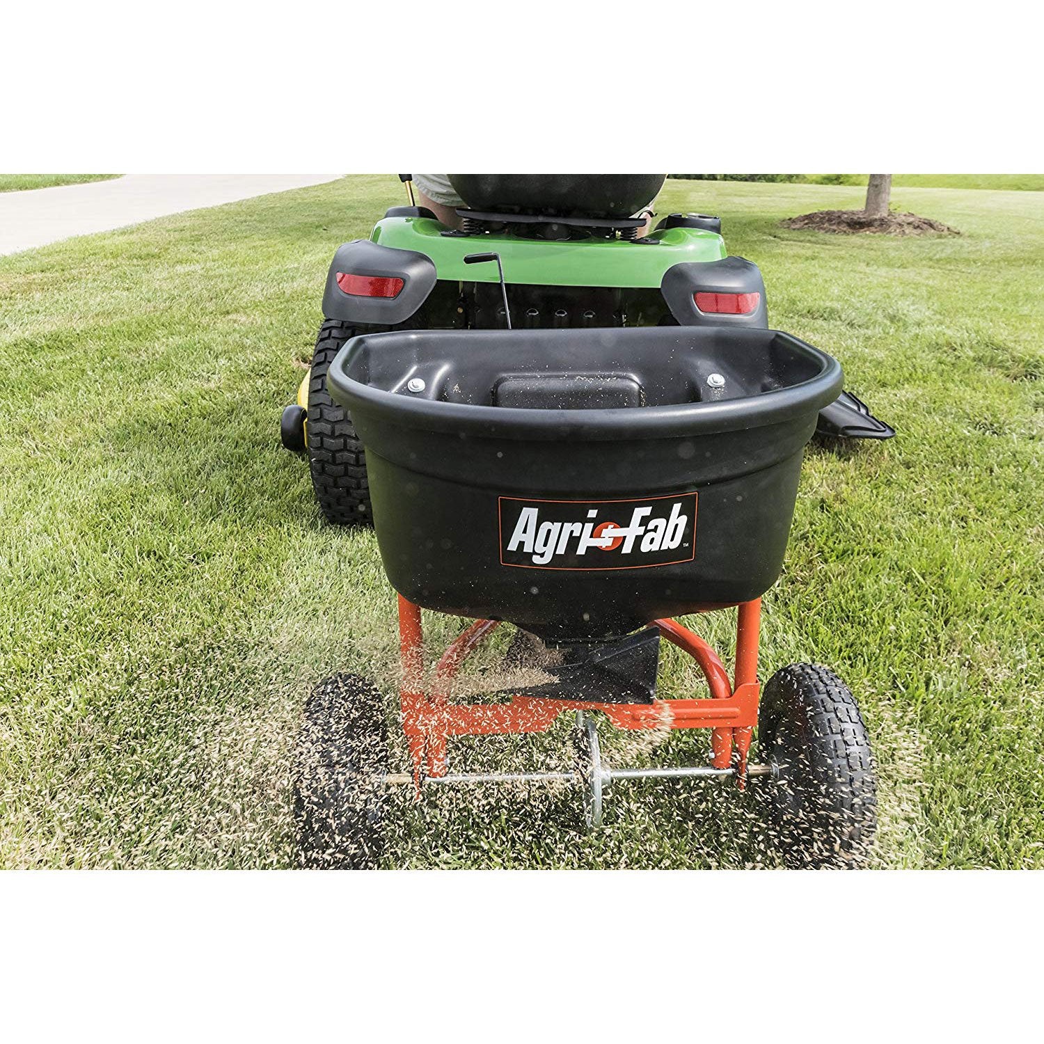 Agri-fab 110-lb Capacity Tow Broadcast Spreader, Black (Certified Refurbished)
