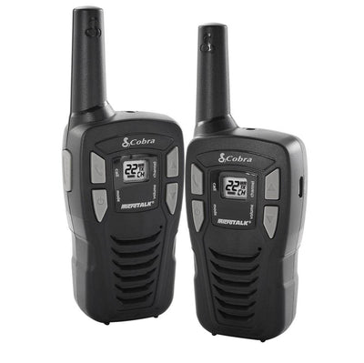 Cobra CXT145 MicroTalk 16 Mile Range 22 Channel 2 Way Radios, Pair (For Parts)
