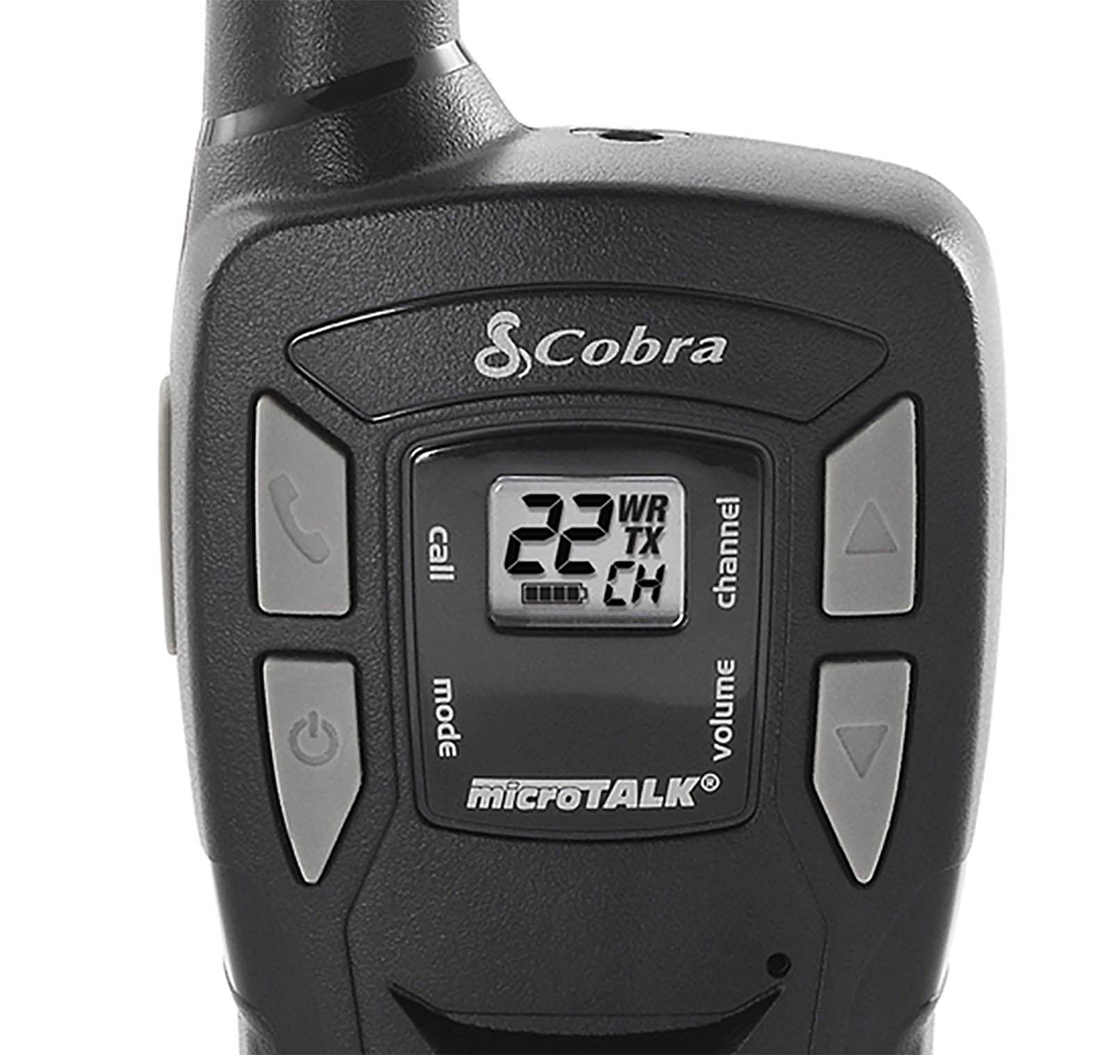 Cobra CXT145 MicroTalk 16 Mile Range 22 Channel 2 Way Radios, Pair (For Parts)
