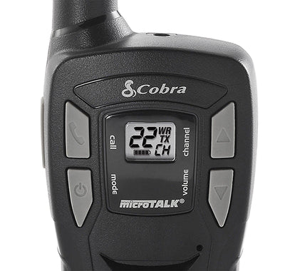Cobra CXT145 MicroTalk 16 Mile Range 22 Channel 2 Way Radios, Pair (For Parts)