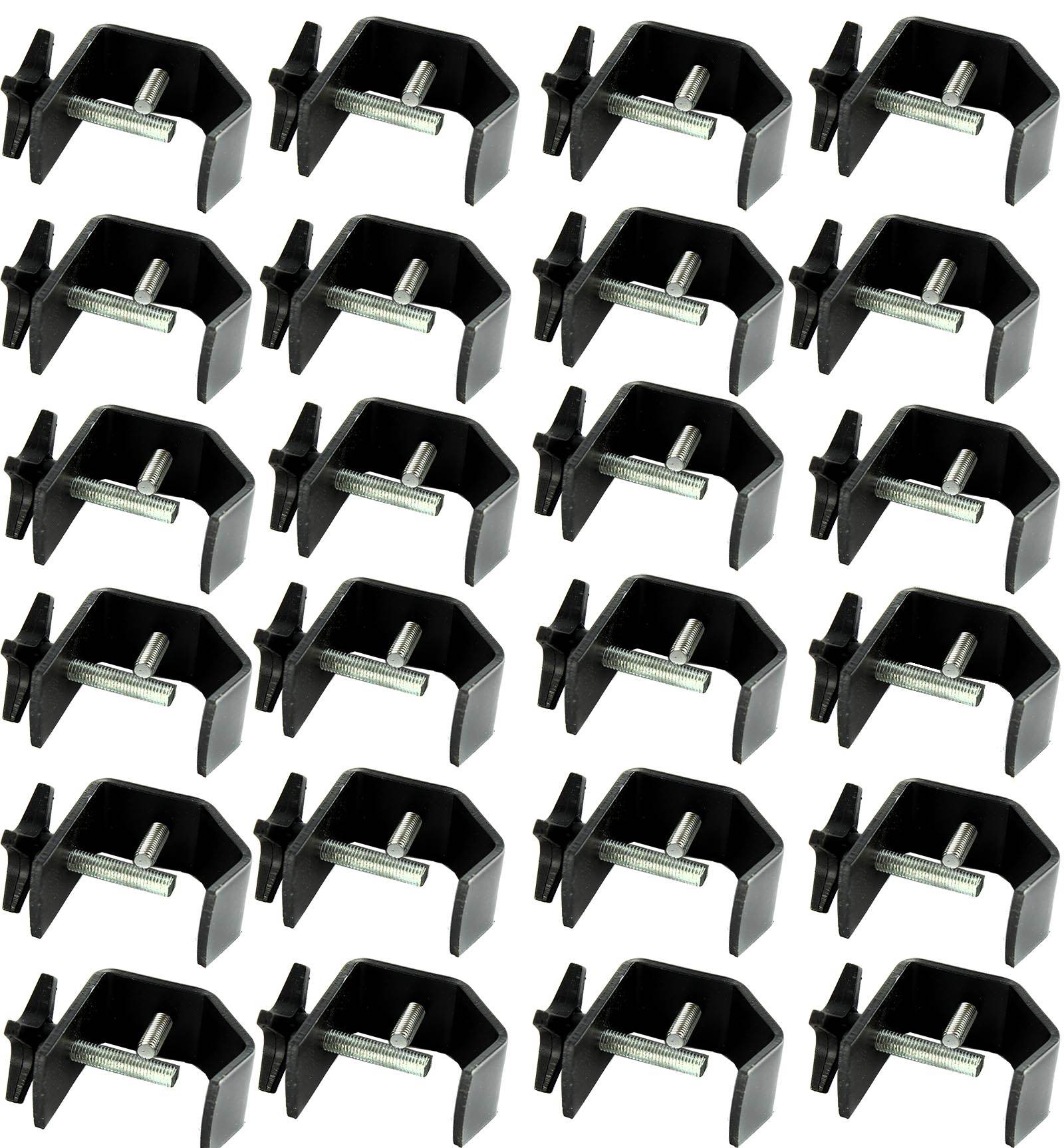 Chauvet DJ CLP-02 Medium Duty C Clamp DJ Truss Light | 55 lb Capacity, 24-Pack